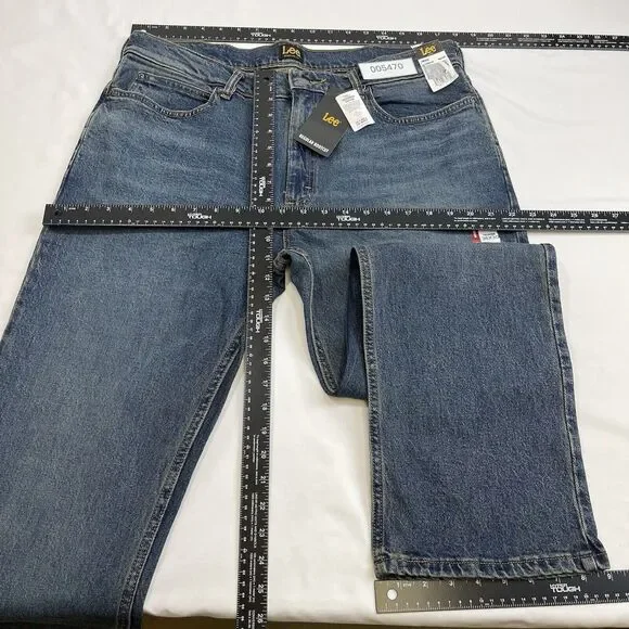 Lee Regular Bootcut Fit Men's 36x30 Blue Thunder Wash Stretch American Denim - Picture 12 of 14